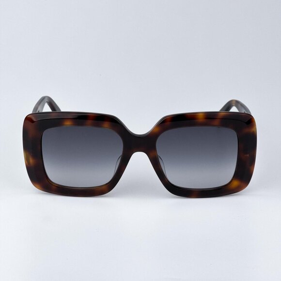 Celine 3 DOTS  CL40263I 53B Women BRAND NEW Sunglasses Havana Gradient Smoke - Picture 4 of 12